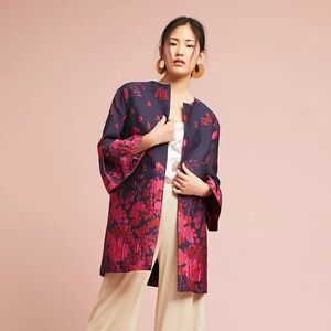 Anthropologie's Eva Franco Floral Flutter-Sleeve Coat